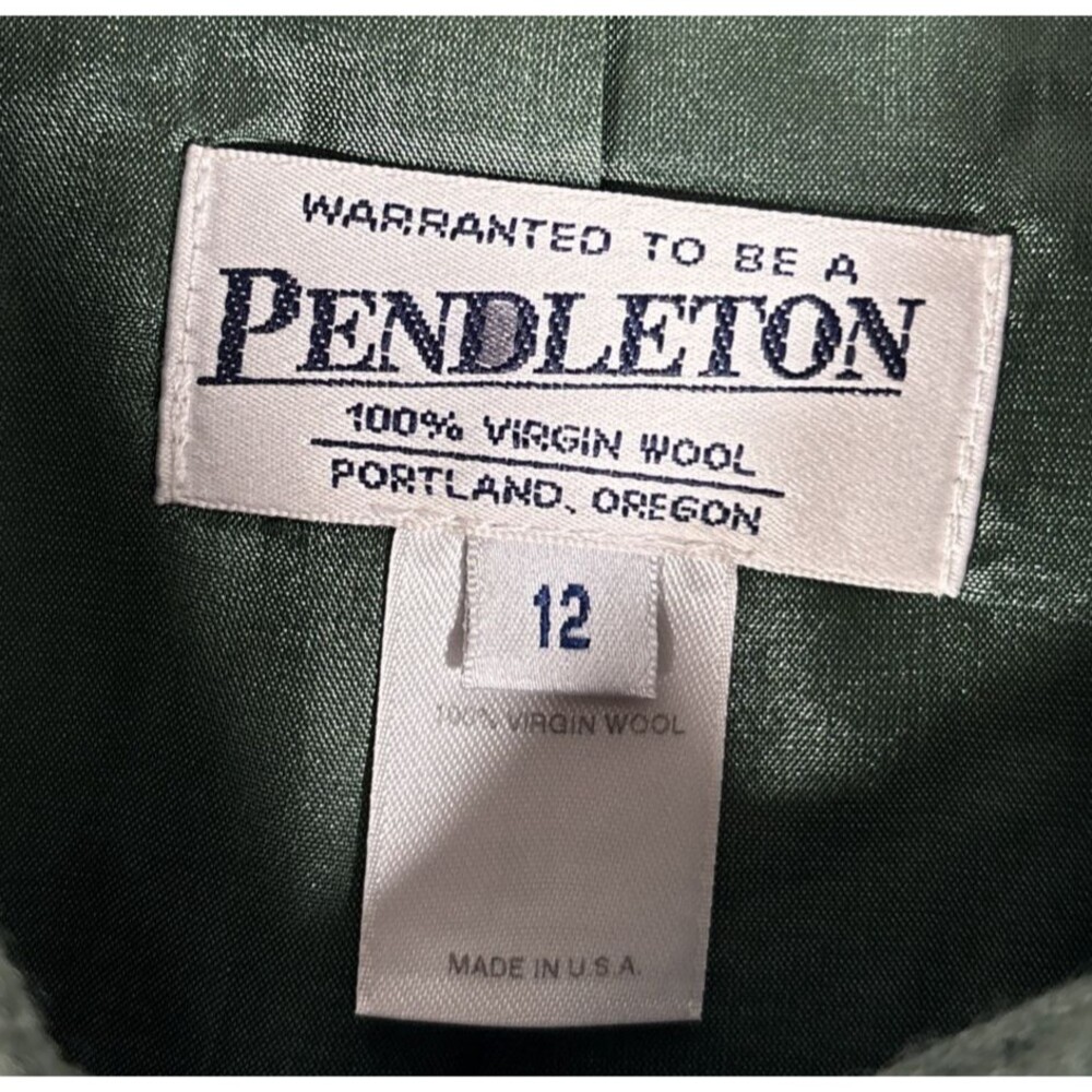 Vntg Pendleton Structured Jacket Women Size 12 Fu… - image 7